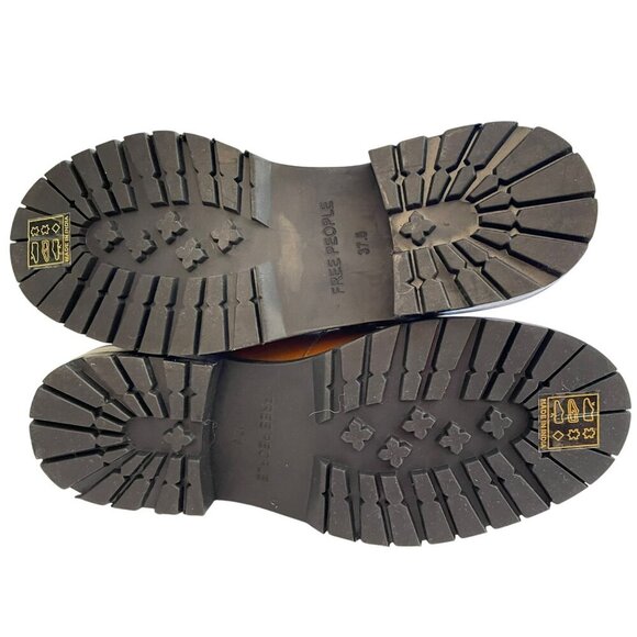 Free People Liv Loafer Brown Penny Loafer NEW Size 37.5 US 7 7.5 - Picture 7 of 12